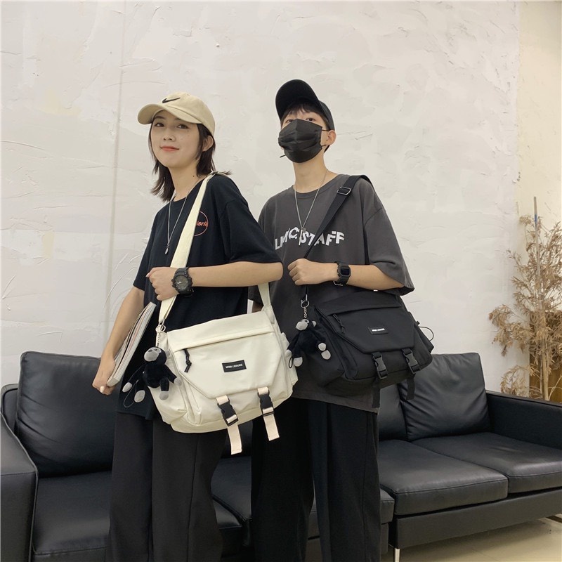 Túi đeo chéo unisex vừa khổ a4 sách vở đi học đi làm đẹp giá rẻ hàng chất lượng