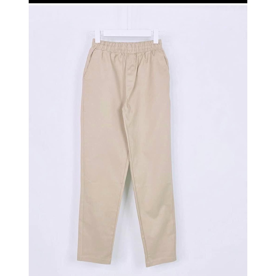 Quần Baggy Nam Nữ KAKI Ống Suông Phong cách hàn quốc