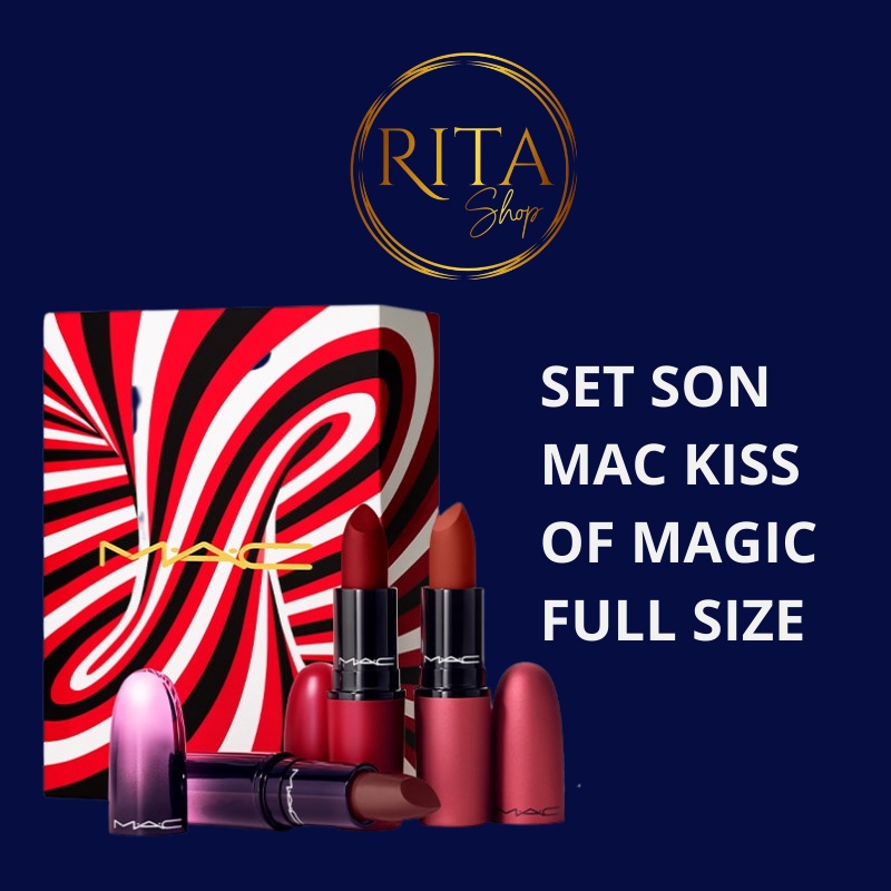 Set son thỏi MAC Kiss of Magic Lip Kit full size