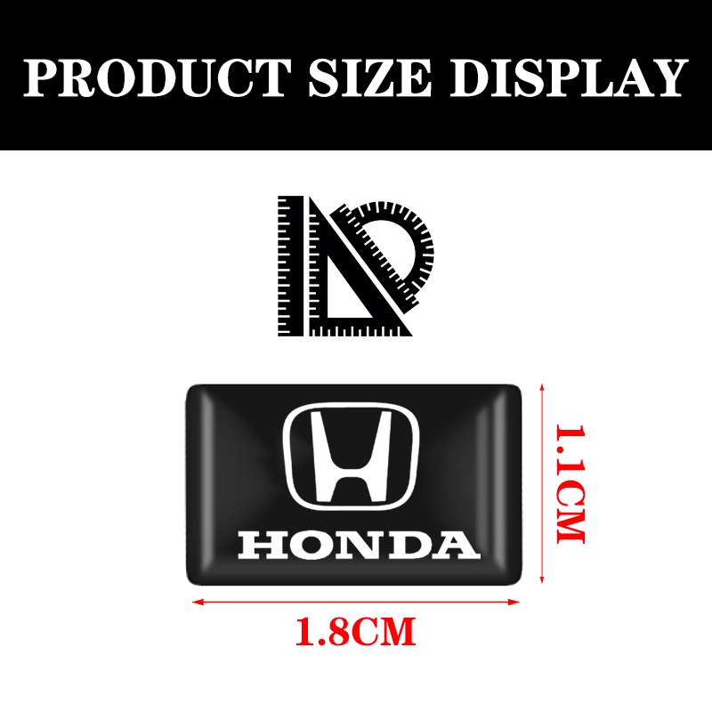 Set 10 Nhãn Dán Trang Trí Vô Lăng Xe Hơi honda mugen power civic city odyssey vezel crv accord fit Xrv