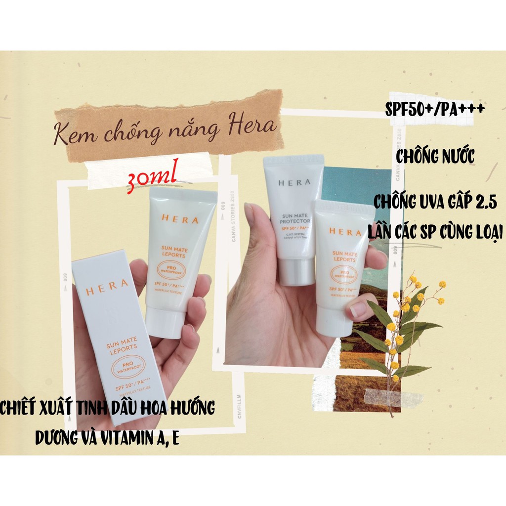 Kem chống nắng Hera sun mate leport 30ml