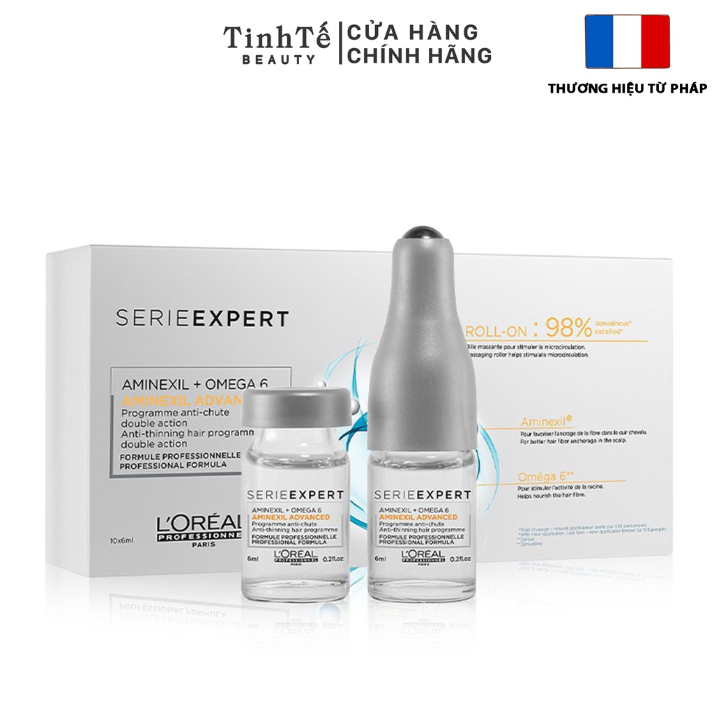 Tinh chất giảm rụng tóc L'Oréal Professionnel Serie Expert Aminexil Advanced L'Oréal 10x6ml