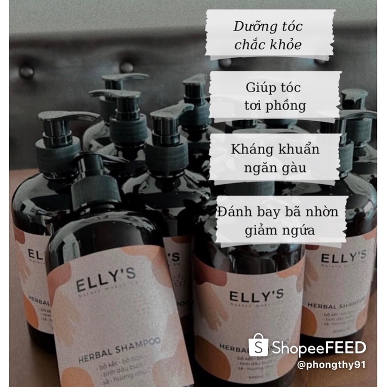 Dầu gội thảo dược bồ kết 100% [SIÊU MỌC TÓC]