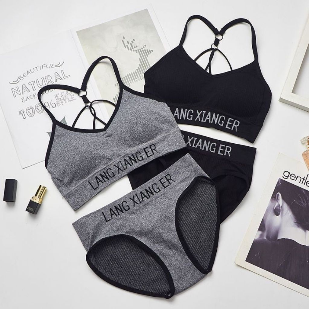 Bộ đồ lót nữ sexy siêu gợi cảm, áo bra nữ quyến rủ in chữ tạo điểm nhấn JOCOSI 3349 | BigBuy360 - bigbuy360.vn
