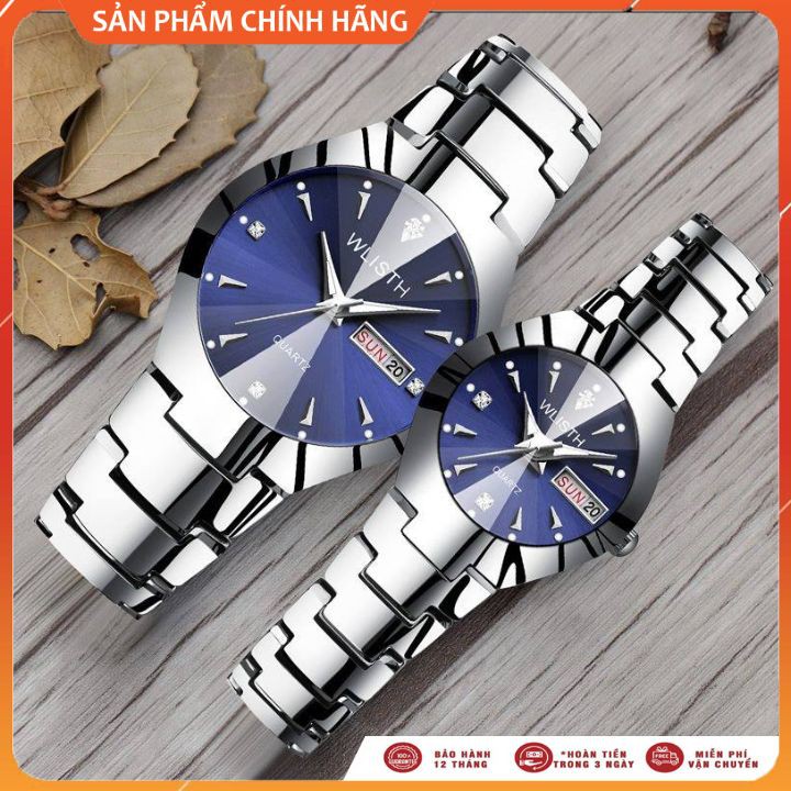 Đồng Hồ Nam Nữ WLISTH W1x Khung Thép Cao Cấp, Chống Nước Chống Xước Hiệu Quả -  Mẫu Mới Nhất [SALE GIÁ SỐC]