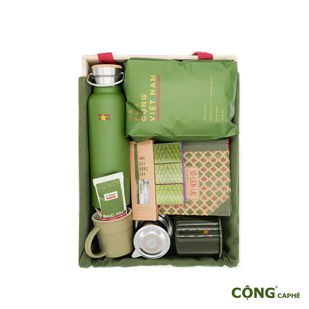 Set quà tặng 2023 - Set Chú Bộ Đội, món quà đến từ Cộng Cà Phê, Set 04