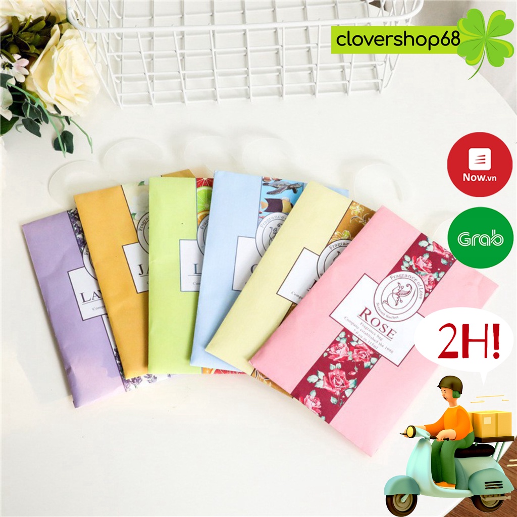 Túi thơm thảo mộc treo phòng, treo tủ quần áo (có chọn mùi)  Clovershop68