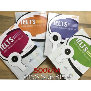Strategies for the ielts tests - in đen trắng - bìa màu như hình - khổ a4