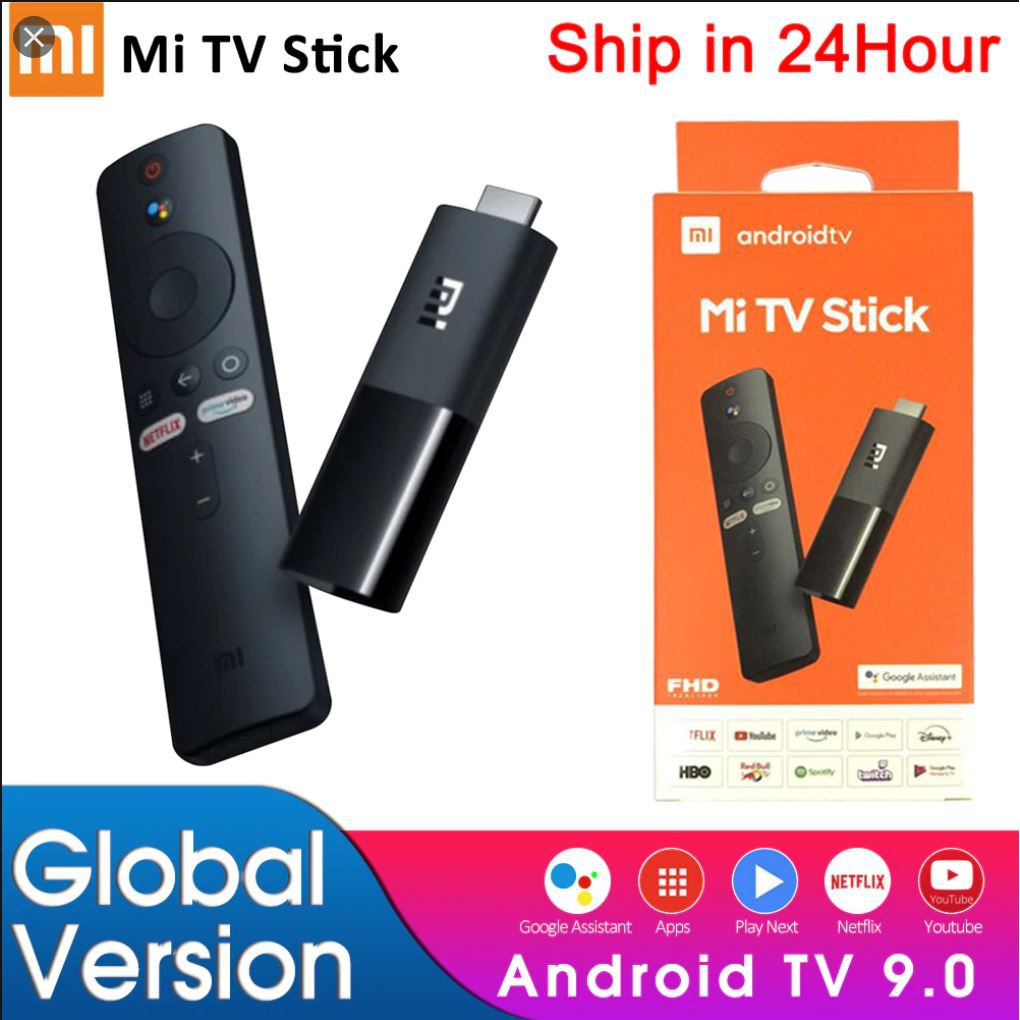 (Chính Hãng Xiaomi) Xiaomi Mi TV Stick 2K HDR Lõi Tứ Dolby DTS HD Giải Mã Kép Android 9.0 Làm Việc Với Google Assistant