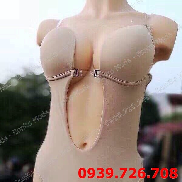 [VỀ HÀNG] Bộ đồ lót liền thân❤️Áo ngực liền thân Bodysuit nữ sexy Jumpsuit mặc đầm váy hở lưng,ngực xẻ sâu-đen trắng da | BigBuy360 - bigbuy360.vn