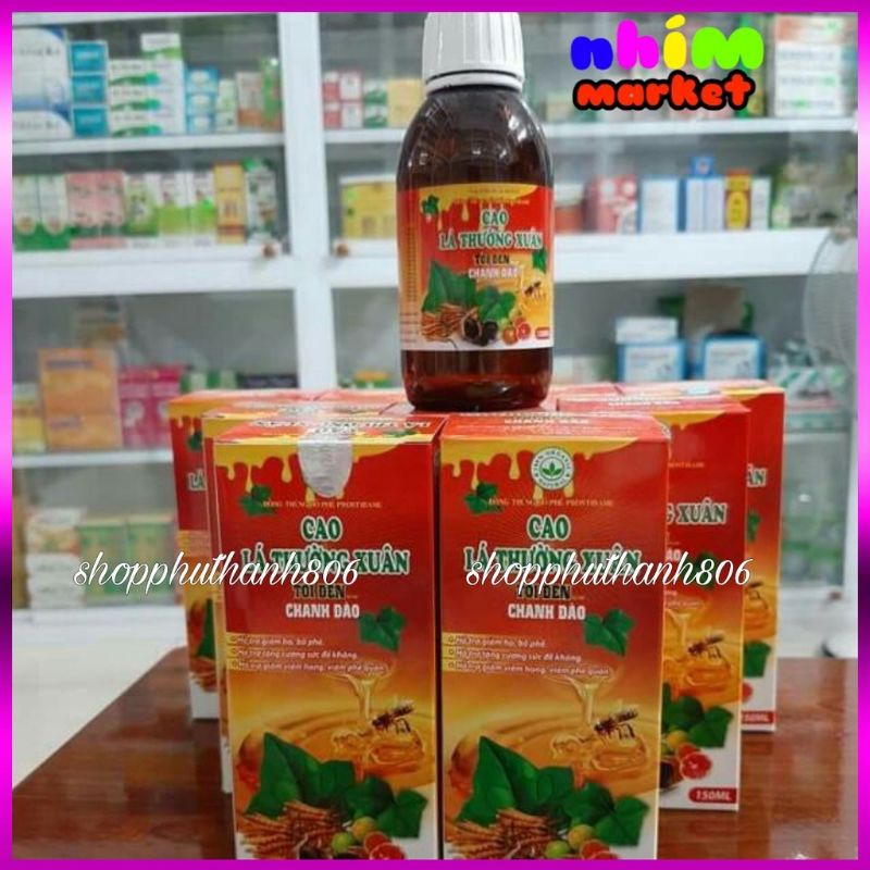 combo 5 chai cao lá thường xuân tỏi den chanh đào