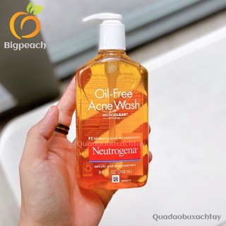 SỮA RỬA MẶT CHO DA MỤN NEUTROGENA OIL-FREE ACNE WASH VÒI CAM USA