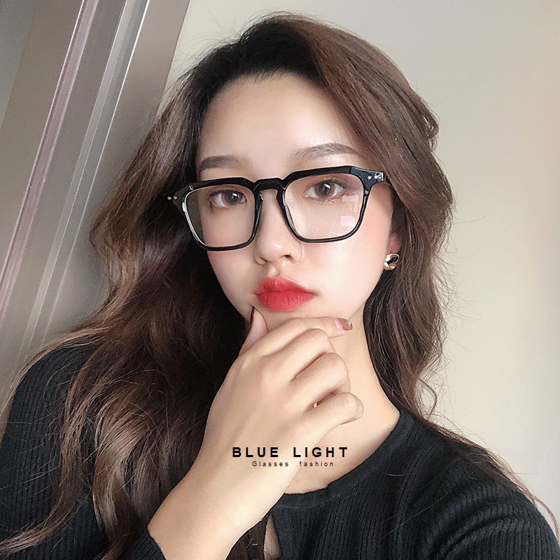 Kính Giả Cận Chống Ánh Sáng Xanh, Gọng Kính Cận Nam Nữ Mắt Vuông Gọng Dày Cá Tính Không Độ Hàn Quốc - BLUE LIGHT SHOP | BigBuy360 - bigbuy360.vn
