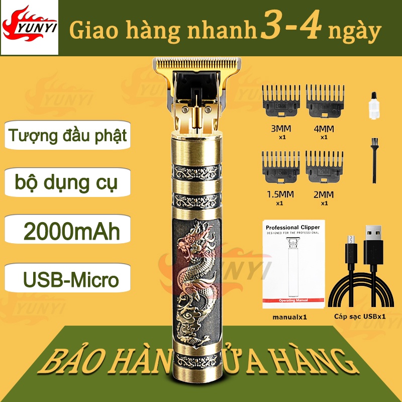 Tông đơ chấn viền Tông đơ cắt tóc tượng Rồng,đơ cắt tóc cạo râu - Tông đơ cắt tóc gia đình cạo râu