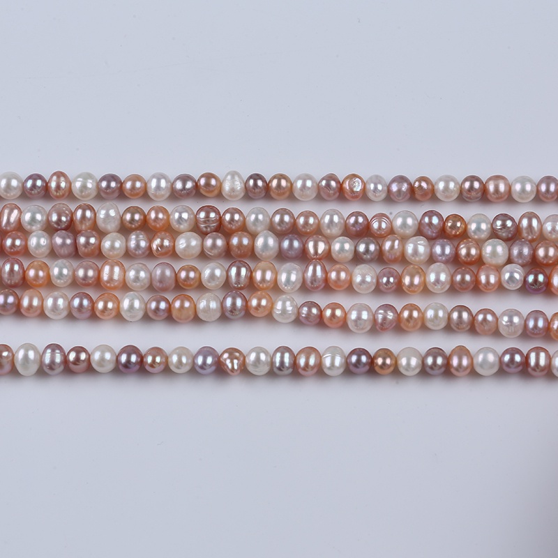 Sợi dây ngọc trai cao cấp 5-6mm dùng làm đồ trang sức thủ công