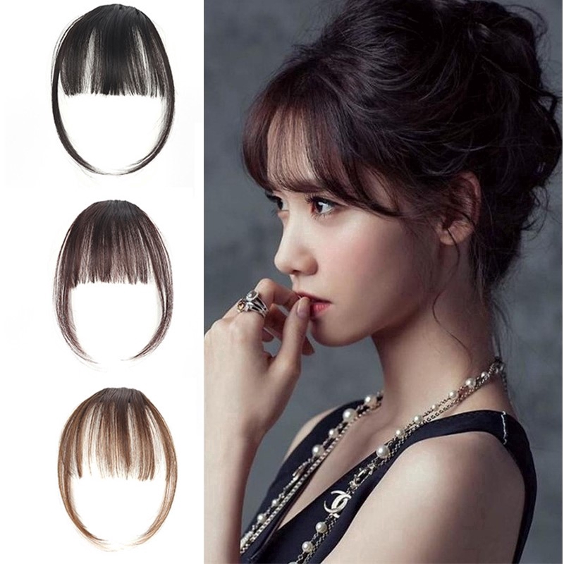 Tóc Mái Giả Mini Thời Trang Cho Nữ