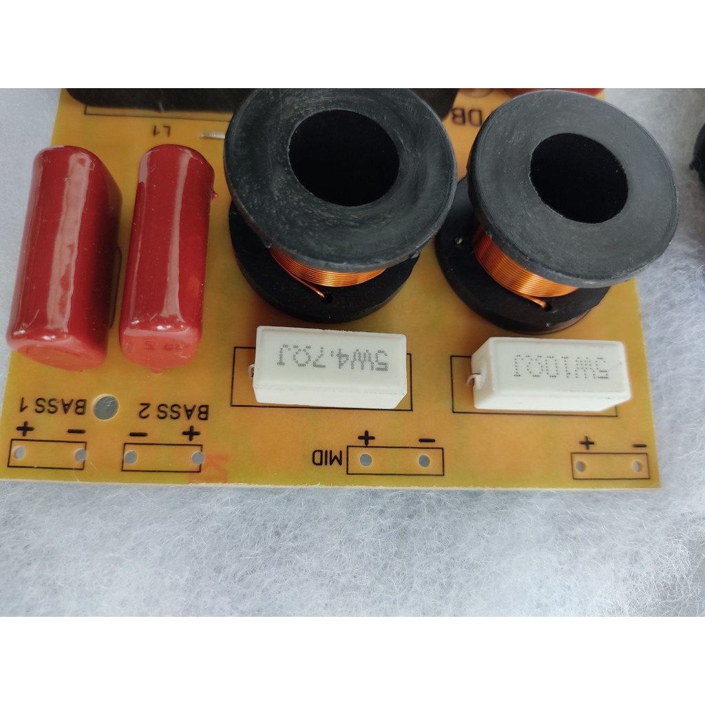 PHÂN TẦN 4 LOA AD - 2 BASS 1 MID 1 TREBLE - GIÁ 1 MẠCH - MẠCH PHÂN TẦN 4 ĐƯỜNG TIẾNG