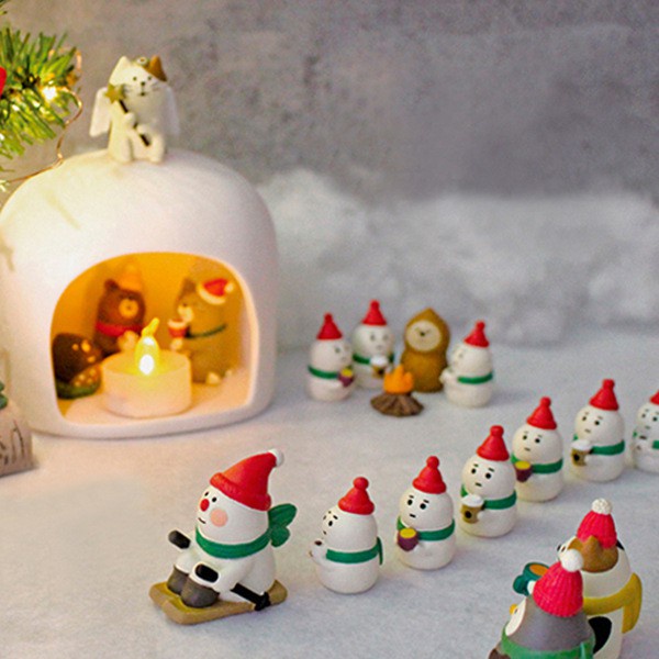 Decole ✿ Dy1785 Tạp Chí Phong Cách Nhật Bản❤Chậu Cây Hình Ông Già Noel Con Cú Xinh Xắn