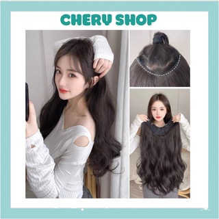 Tóc giả kẹp 💄 FREESHIP 💄 tóc gỉa kẹp U xoăn dợn tự nhiên 3223