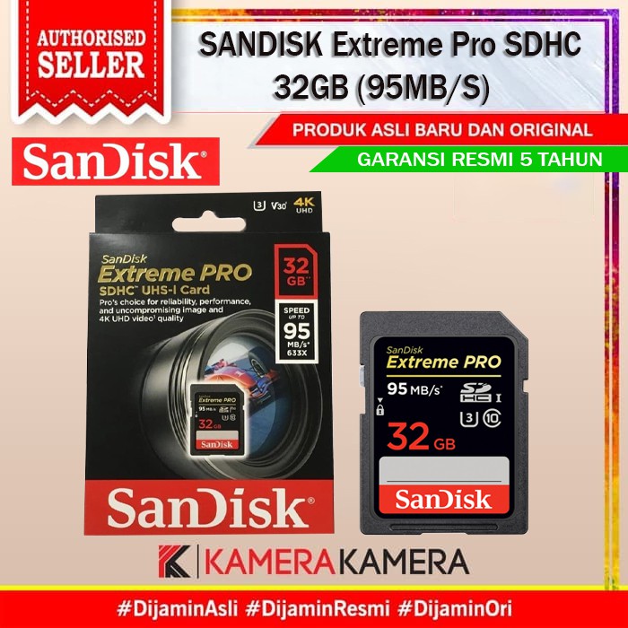 Thẻ Nhớ Sandisk Extreme Pro Sd 32gb Sdhc