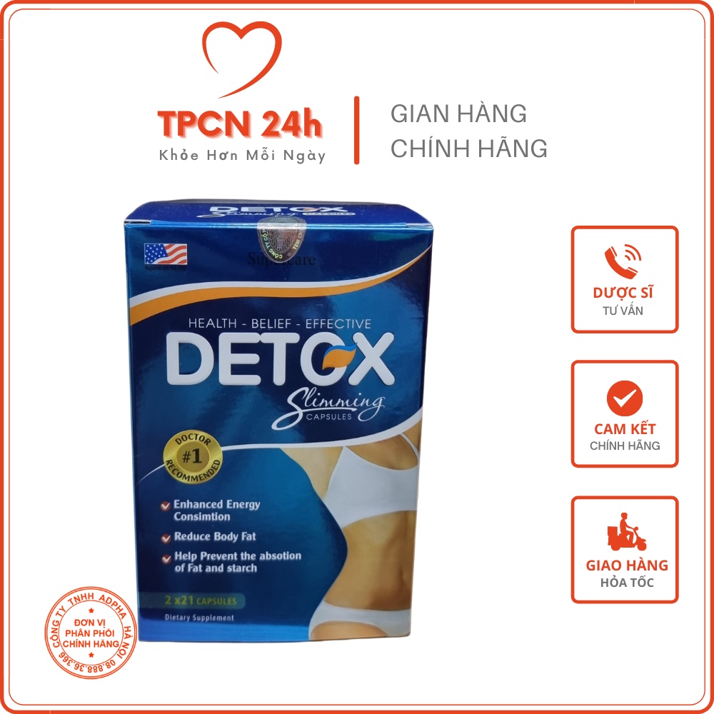 Viên uống giảm cân cấp tốc Detox hỗ trợ giảm cảm giác thèm ăn và giúp đào thải mỡ thừa