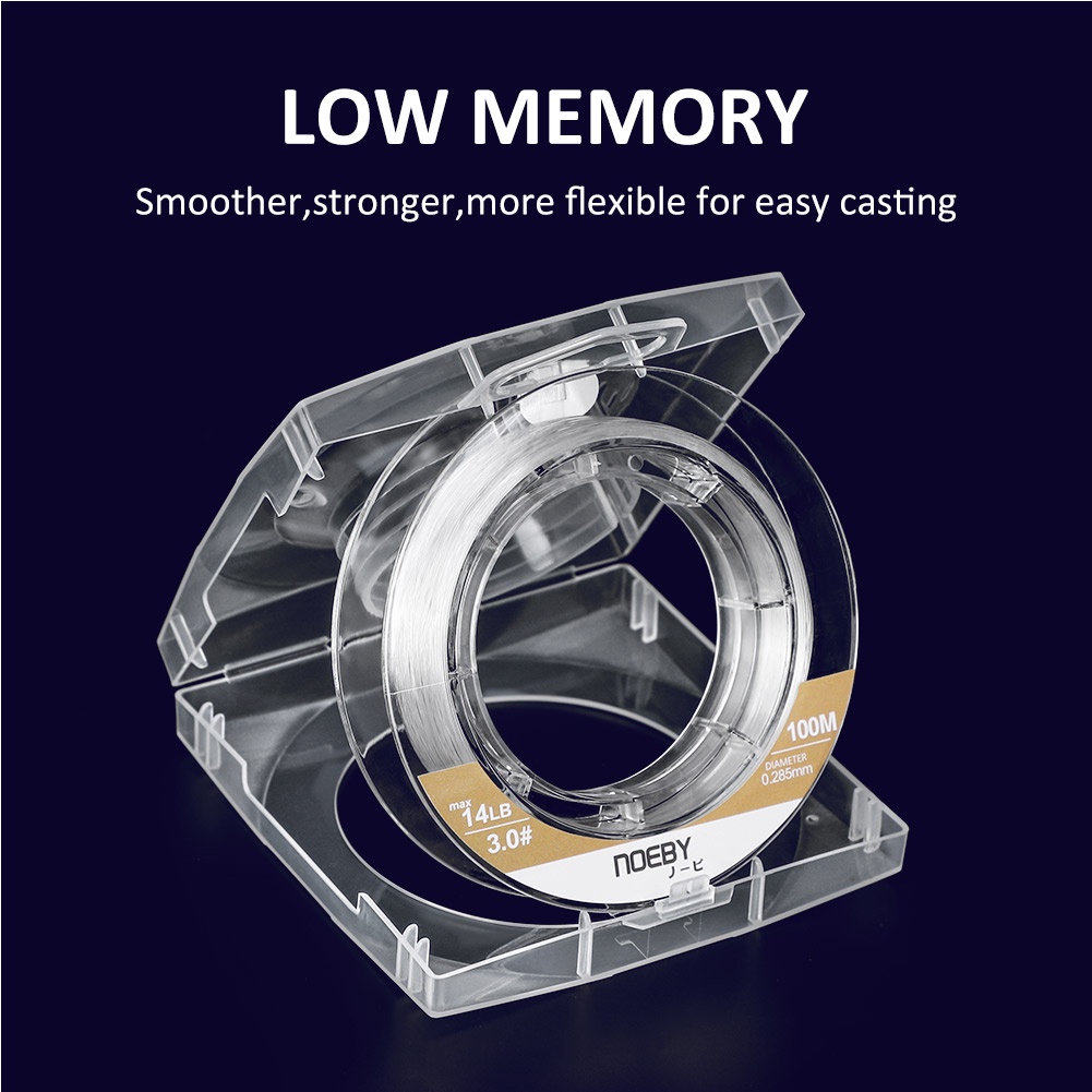 Cuộn dây câu cá sợi carbon 4-36lb 100m 150m