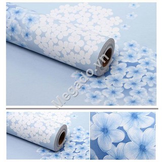 Cuộn 10m*45cm giấy dán tường hoa cầu xanh dcgm1-0055b[giao trong ngày