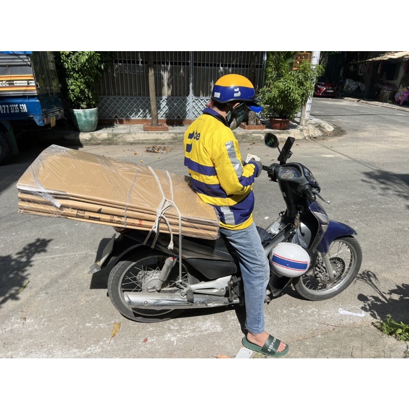 10 thùng giấy carton chuyển nhà siêu lớn 68x60x45 3 lớp thùng qua sử dụng, thùng giấy đi máy bay