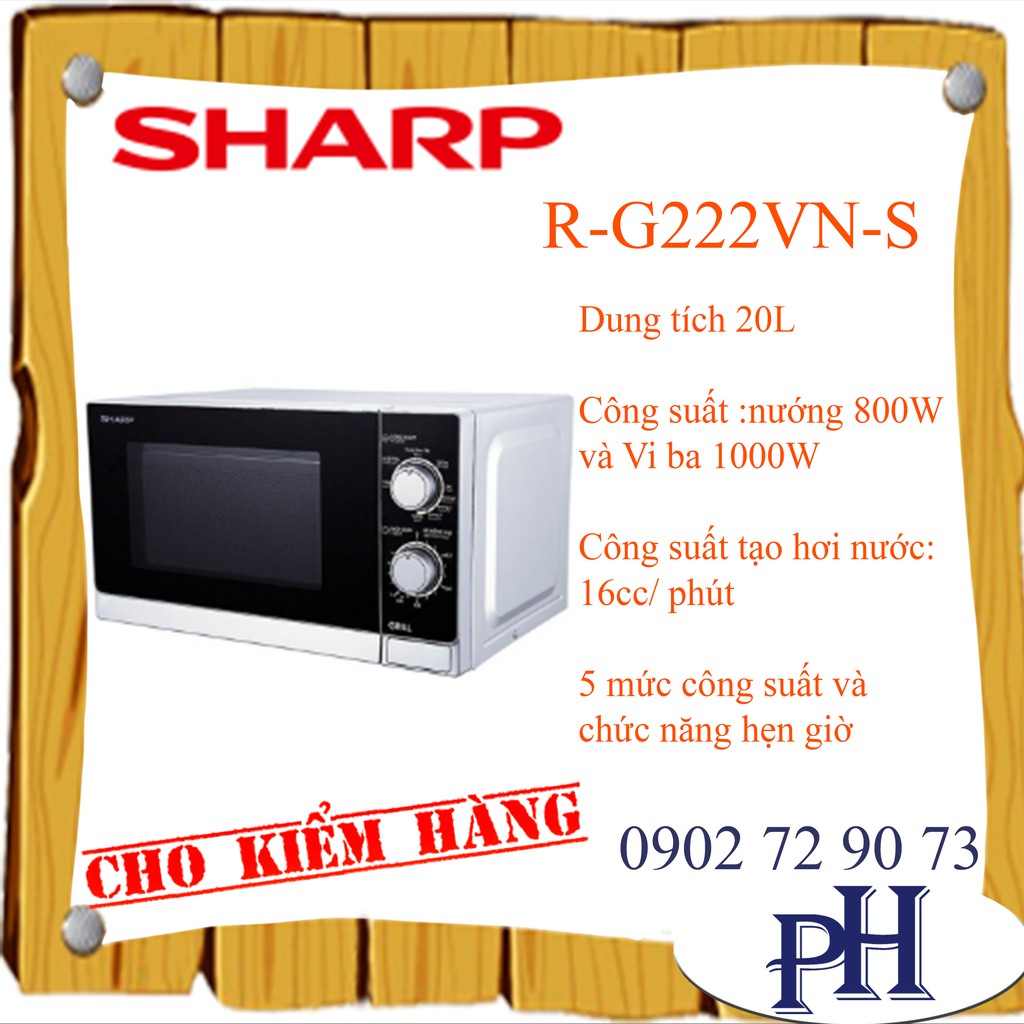 Lò vi sóng Sharp R-G222VN-S 20L