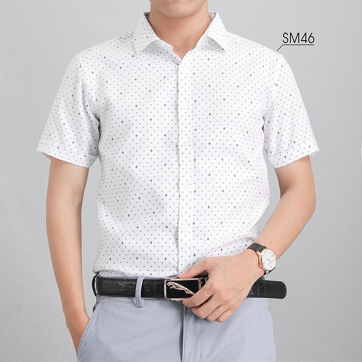 [Mã FAMALLT5 giảm 15% đơn 150K] Áo Sơ Mi Nam Ngắn Tay Công Sở Thời Trang VICERO | BigBuy360 - bigbuy360.vn