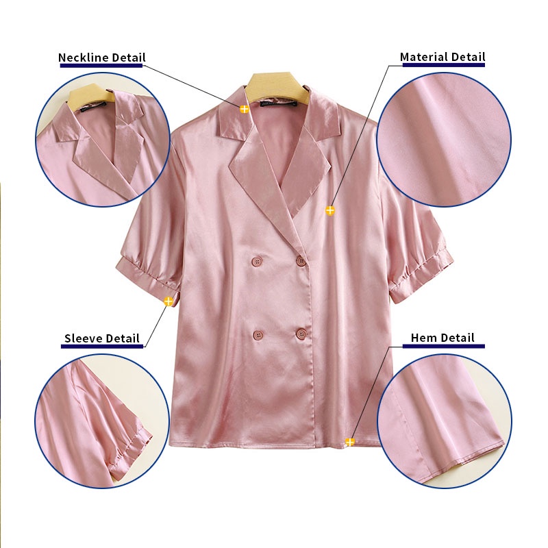 Zanzea Áo Sơ Mi Nữ Ngắn Tay Cổ Bẻ Thời Trang