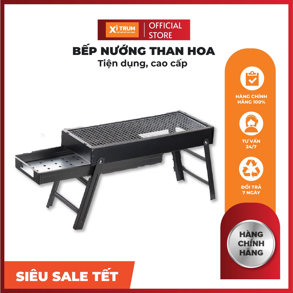 [FREESHIP❤️] Bếp Nướng Than Hoa BBQ Ngoài Trời Cao Cấp Tiện Lợi Khi Đi Du Lịch, Đi Chơi Với Bạn Bè, Người Thân.