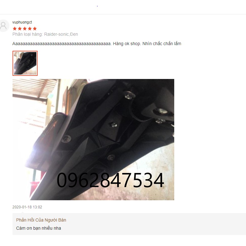 Bát chống gãy chống rung cho winner và raider satria khi lắp dè sonic/FZ