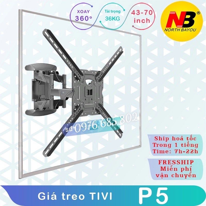 P5 Giá treo TIVI xoay đa năng/ Giá treo màn hình  -Chính hãng NorthBayou