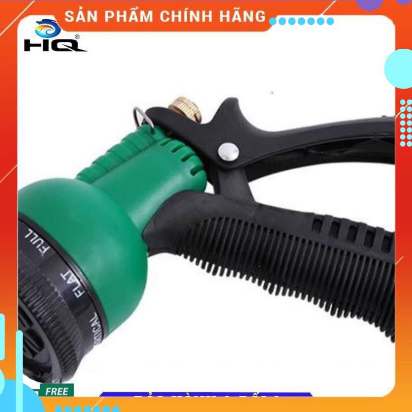 Vòi xịt rửa xe,Vòi phun nước tưới cây tăng áp thông minh 8 chế độ 815498 (cút vàng,nối xanh - dây vàng)