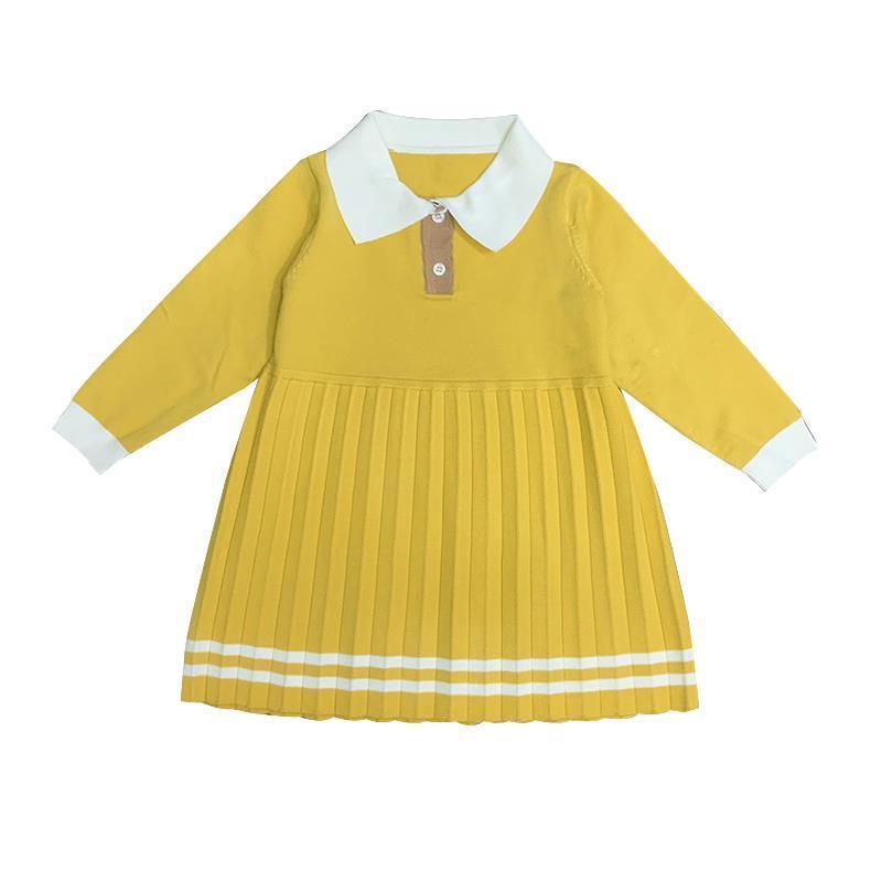 Đầm Sweater Dệt Kim Thời Trang Thu Đông Cho Bé Gái