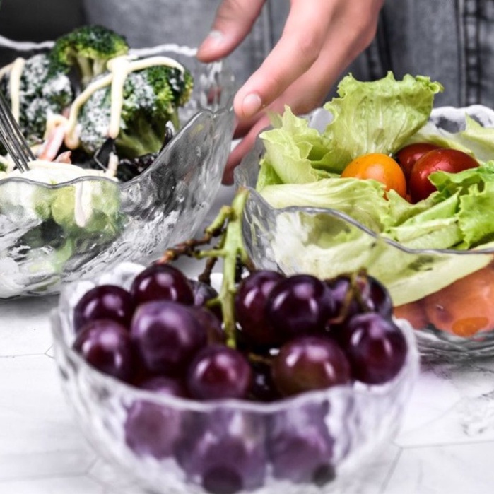 Bát thủy tinh, tô thủy tinh  sẵn 2 màu đen, trắng - #batthuytinh