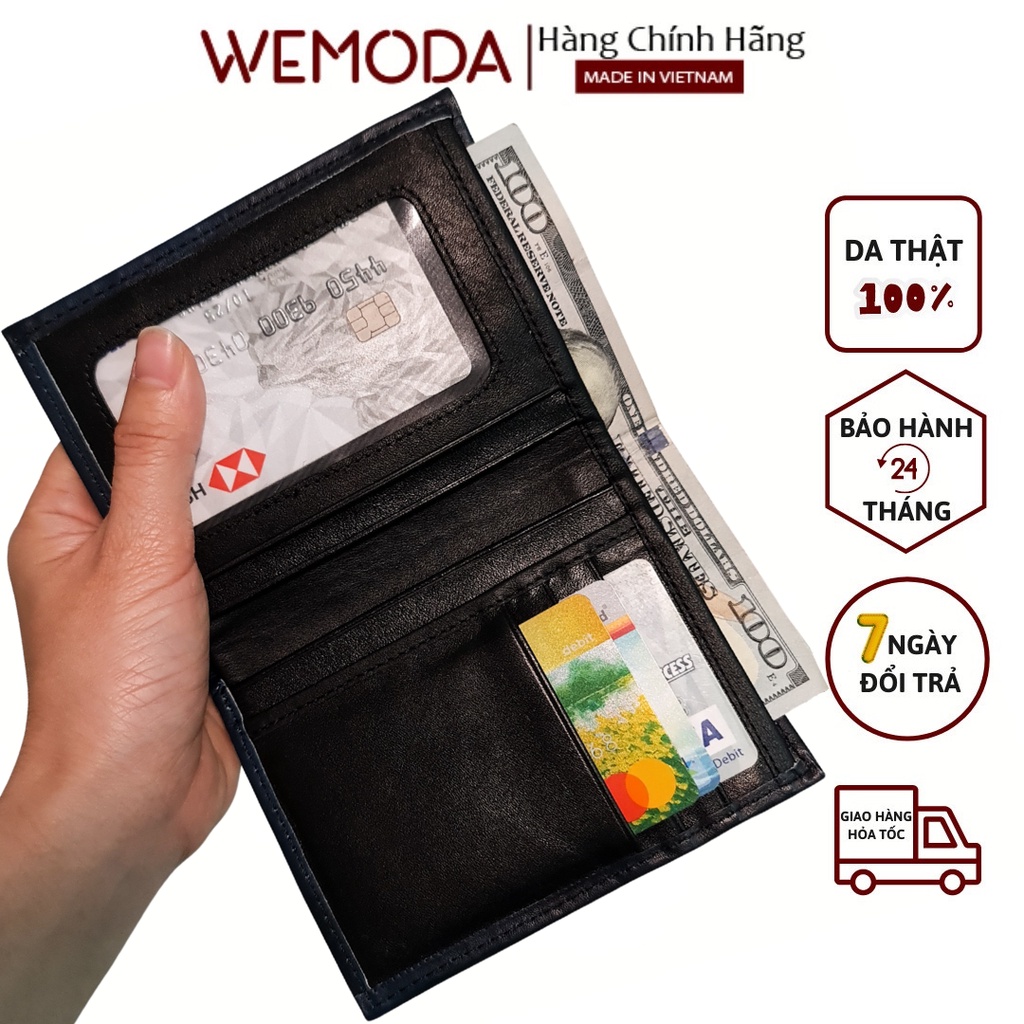 Ví Da Bò Nam WEMODA pha màu độc đáo