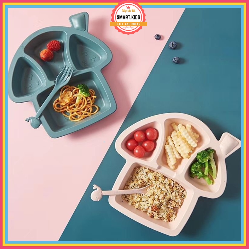Khay đựng thức ăn cho bé, khuôn cơm cho bé cao cấp hình thù siêu dễ thương