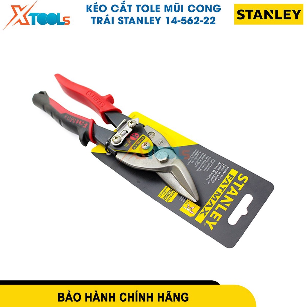 Kéo cắt sắt ba loại mũi (thẳng, trái, phải) 10 INCH 250mm STANLEY hợp kim thép cứng cáp. Kéo cắt -CHÍNH HÃNG-XTOOLS