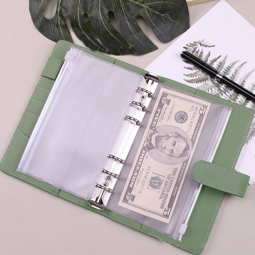 Sổ tay bìa da PU mini khổ A5/A6 nhiều lớp DIY