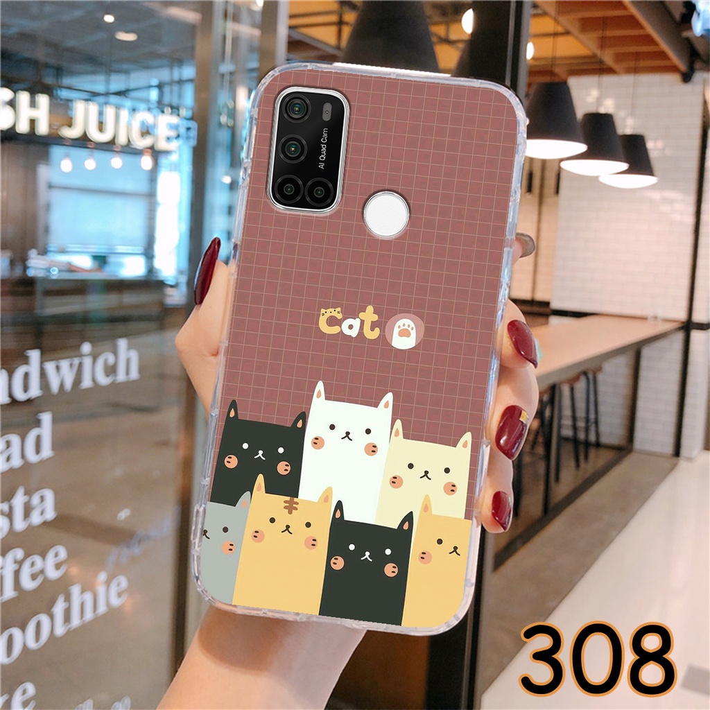 Ốp Lưng Vsmart Joy 4 - Joy 3 - Joy 2 Plus - Joy 1 in hình Cat&amp;Bear đáng yêu - Chất liệu Silicon siêu bền, bảo vệ máy