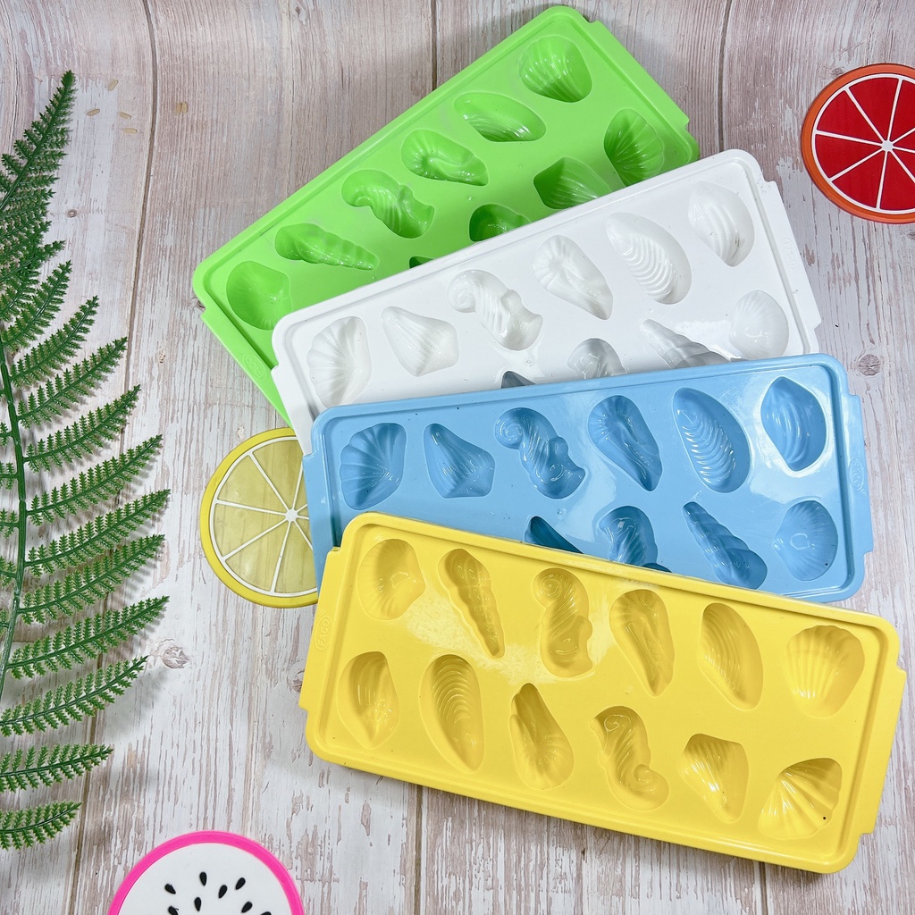 Khay Làm Đá, Làm Rau Câu, Thạch Trà Sữa Hình Hải Sản