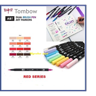 BÚT CALLIGRAPHY CAO CẤP TOMBOW AB-T DUAL BRUSH PEN ( RED SERIES)
