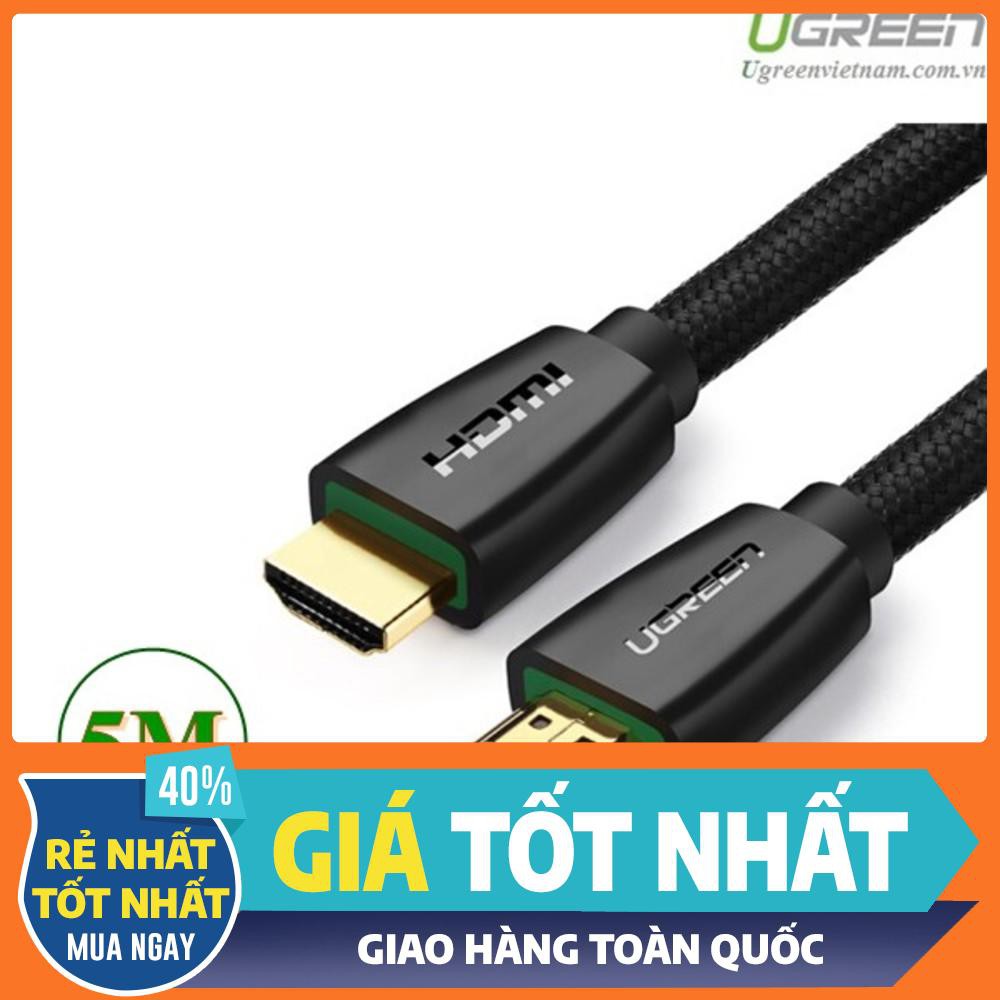 Cáp HDMI 2.0 dài 5m hỗ trợ full HD 4Kx2K chính hãng Ugreen 40412 cao cấp