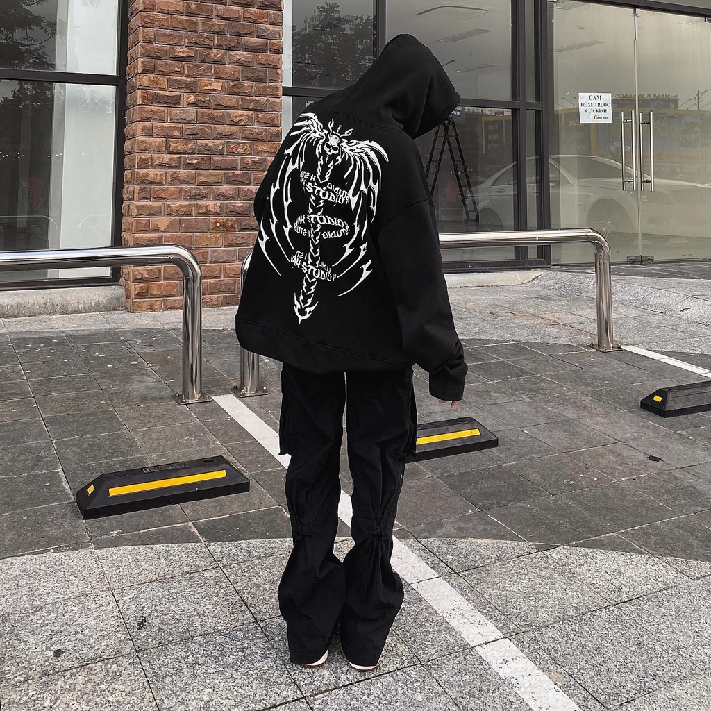 Áo hoodie vah studio SHADOW Áo khoác nỉ vah.studio chất nỉ bông cao cấp - Gin Store