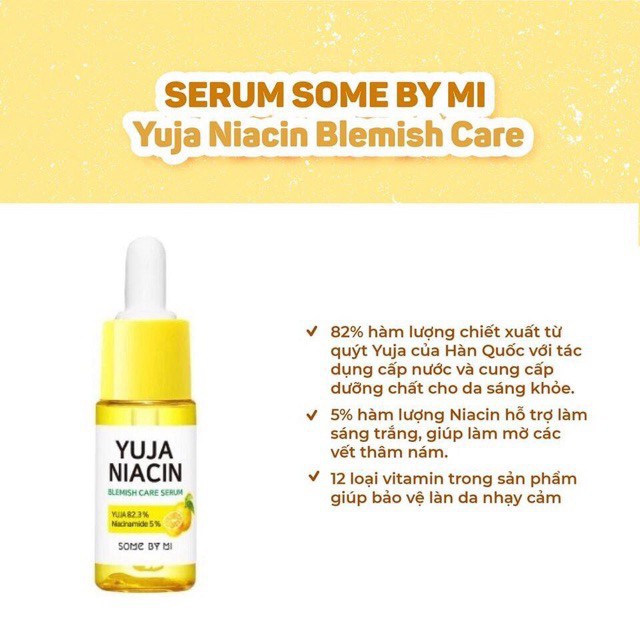 Bộ Kit 4 Sản Phẩm Dưỡng Trắng, Mờ Thâm Some By Mi Yuja Niacin Minisize