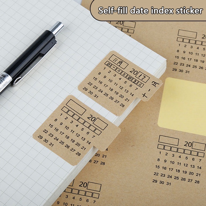 Miếng Dán Ghi Chú Họa Tiết Hoạt Hình Dễ Thương Dùng Trang Trí Sổ Tay DIY