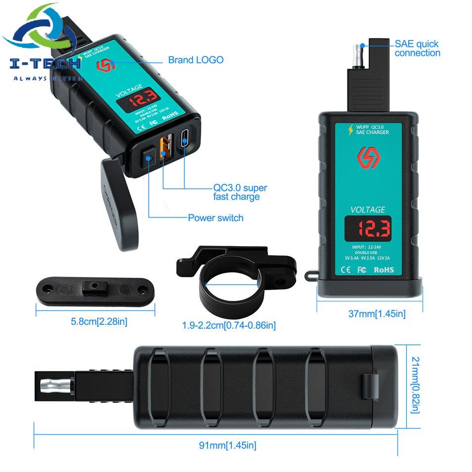 ⚡Khuyến mại⚡Square Car Charger Single USB Fast Charge + PD Fast Charge Charger ZH-1422B1 | BigBuy360 - bigbuy360.vn