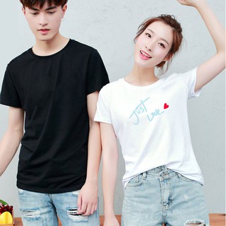 Áo Thun Đôi Tình Nhân Tay Ngắn Chữ Just Love DLX